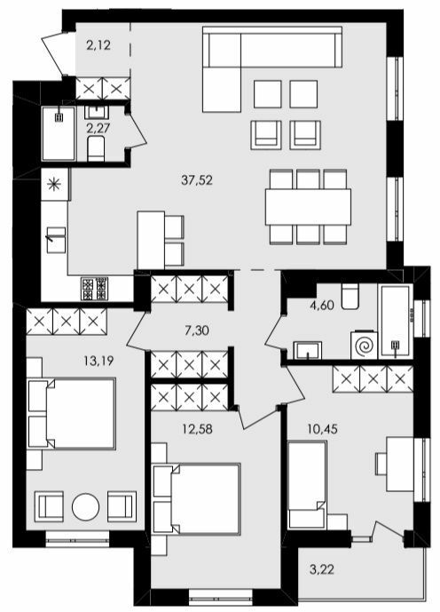 3-комнатная 91 м² в ЖК Avalon Holiday от 15 300 грн/м², с. Сокольники