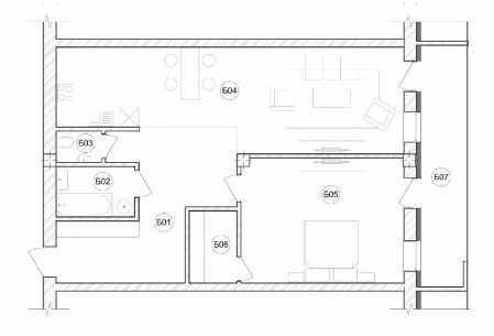 2-кімнатна 86.1 м² в ЖК Baltiysʹka Hall від 50 800 грн/м², Львів