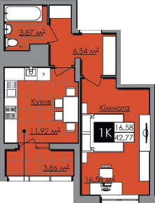 1-комнатная 42.77 м² в ЖК Нове Життя от 18 000 грн/м², Львов