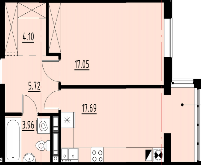 1-комнатная 48.52 м² в ЖК Globus Comfort от застройщика, Львов