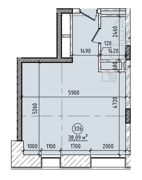 1-комнатная 38.09 м² в Апарт-комплекс Kristal Plaza от 63 550 грн/м², Львов