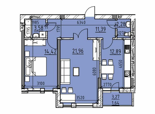 2-кімнатна 68.16 м² в ЖК Велика Британія від 18 250 грн/м², Львів