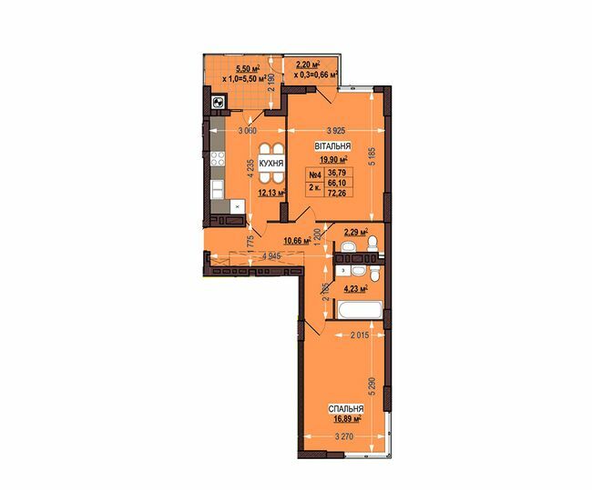 2-комнатная 72.26 м² в ЖК Старый Сихов от 16 500 грн/м², Львов