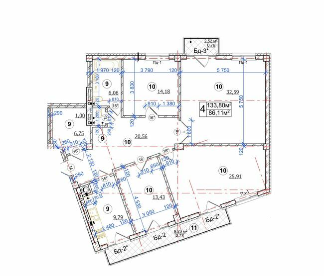 4-комнатная 133.8 м² в ЖК на ул. Ивана Карпинца / Генерала Засядько от 29 000 грн/м², Львов