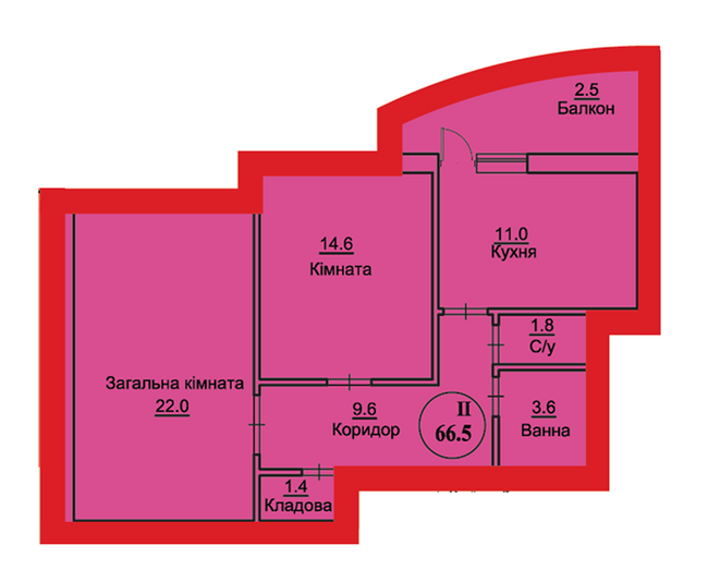 2-кімнатна 66.5 м² в ЖК на вул. Чорновола 22, 22А від 12 200 грн/м², м. Городок