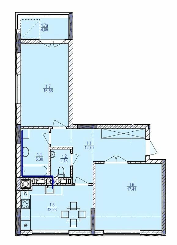 2-комнатная 68.62 м² в ЖК Garant City от 22 250 грн/м², г. Трускавец