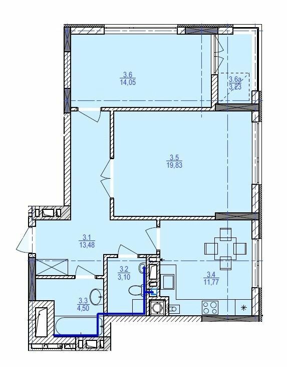 2-комнатная 69.31 м² в ЖК Garant City от 22 250 грн/м², г. Трускавец