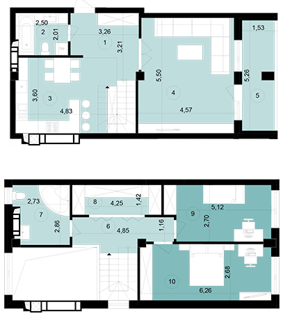 Двухуровневая 115.08 м² в ЖК ЕкоПарк от 11 500 грн/м², г. Червоноград