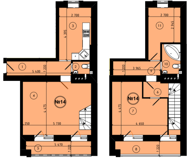 Двухуровневая 93.9 м² в ЖК на ул. Шухевича, 9 от 12 000 грн/м², г. Новояворовск