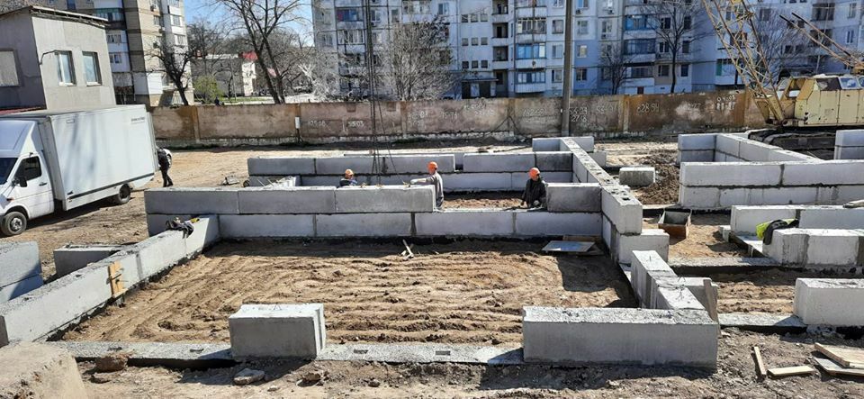 Ход строительства ЖК Спутник, март, 2020 год