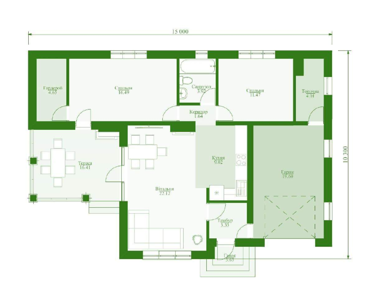 Коттедж 110 м² в КП Святобор от 18 455 грн/м², с. Михайловка-Рубежовка