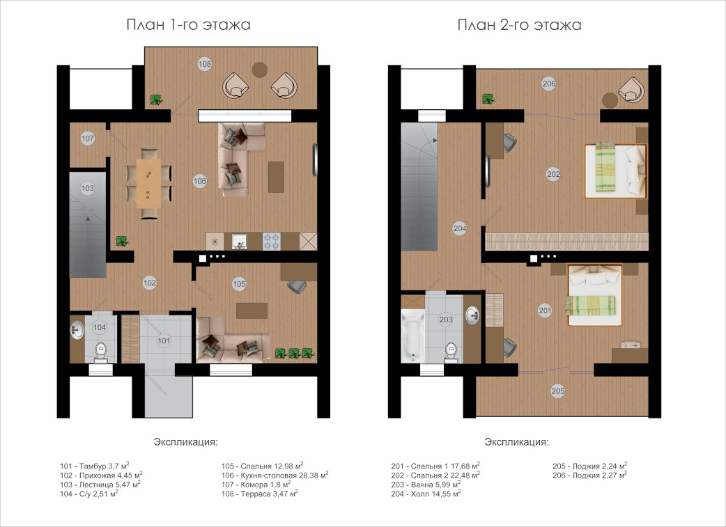 Таунхаус 127 м² в Таунхаус Садовий від 21 575 грн/м², смт Обухівка