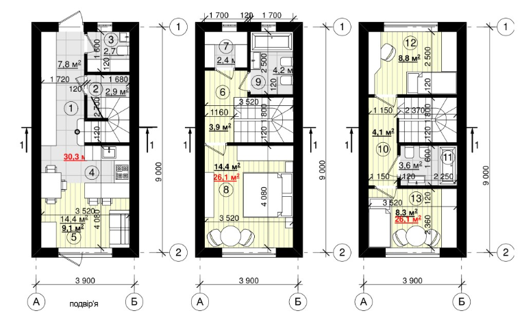 Коттедж 82 м² в КП Нью Смарт от 16 098 грн/м², с. Гатное