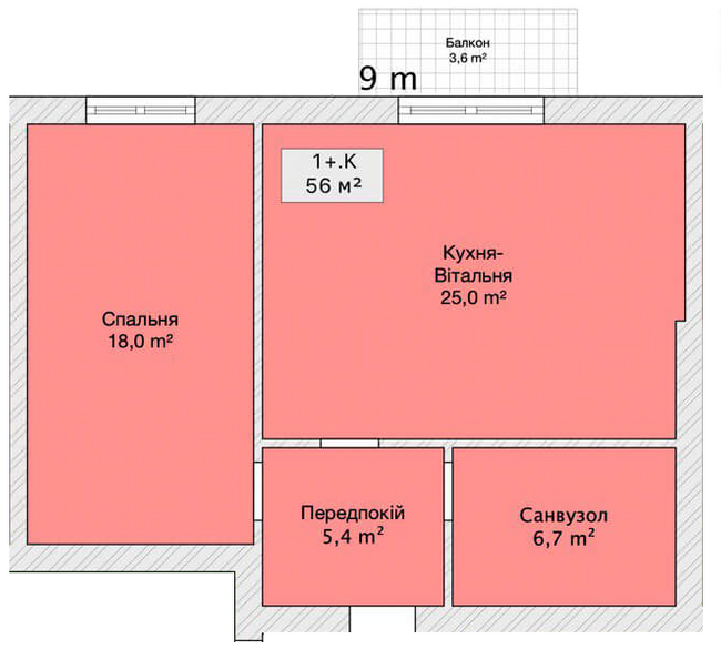 1-кімнатна 56 м² в ЖК на вул. Шевченко, 50/ пров. Інститутський від 20 850 грн/м², Вінниця