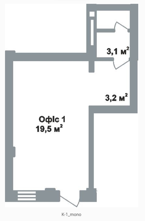 Офіс 25.8 м² в ЖК Victory Club House від забудовника, Полтава