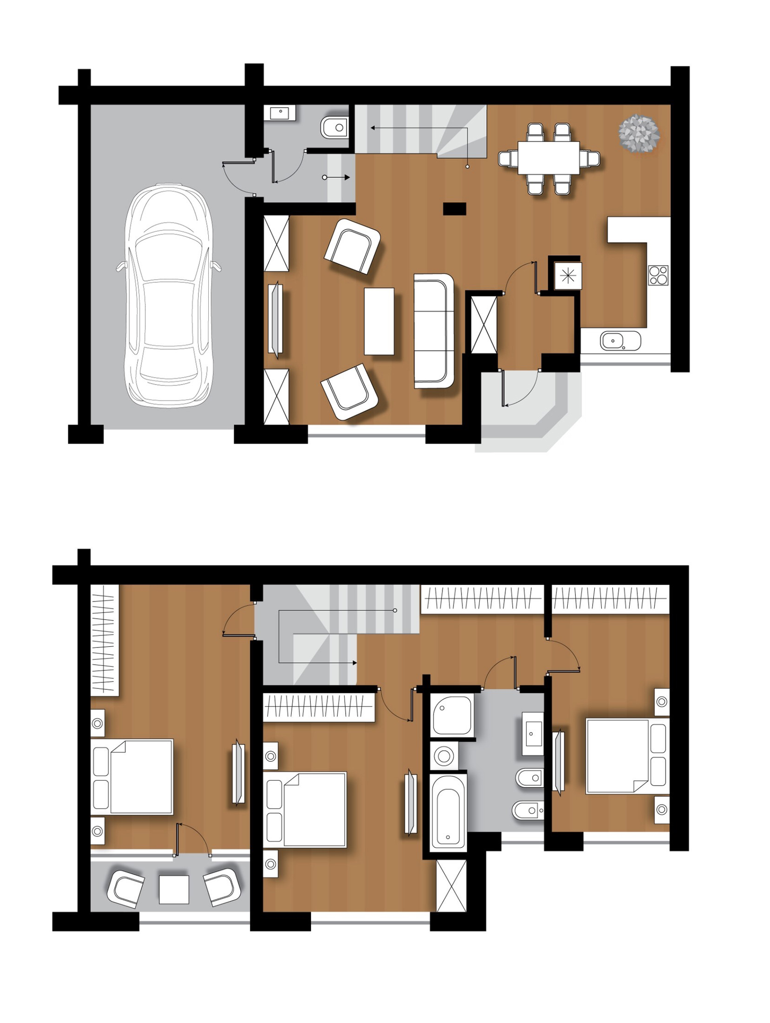 Таунхаус 141 м² в КП на ул. Демьянчука, 27 от 10 993 грн/м², Ровно