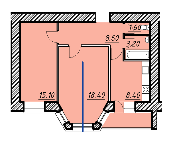 2-комнатная 57.2 м² в ЖК Свитанок от 16 650 грн/м², г. Борисполь