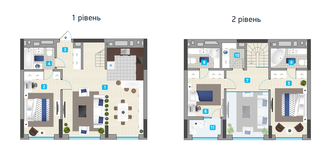 3-комнатная 120.7 м² в ЖК Славутич 2.0 от 31 500 грн/м², Киев