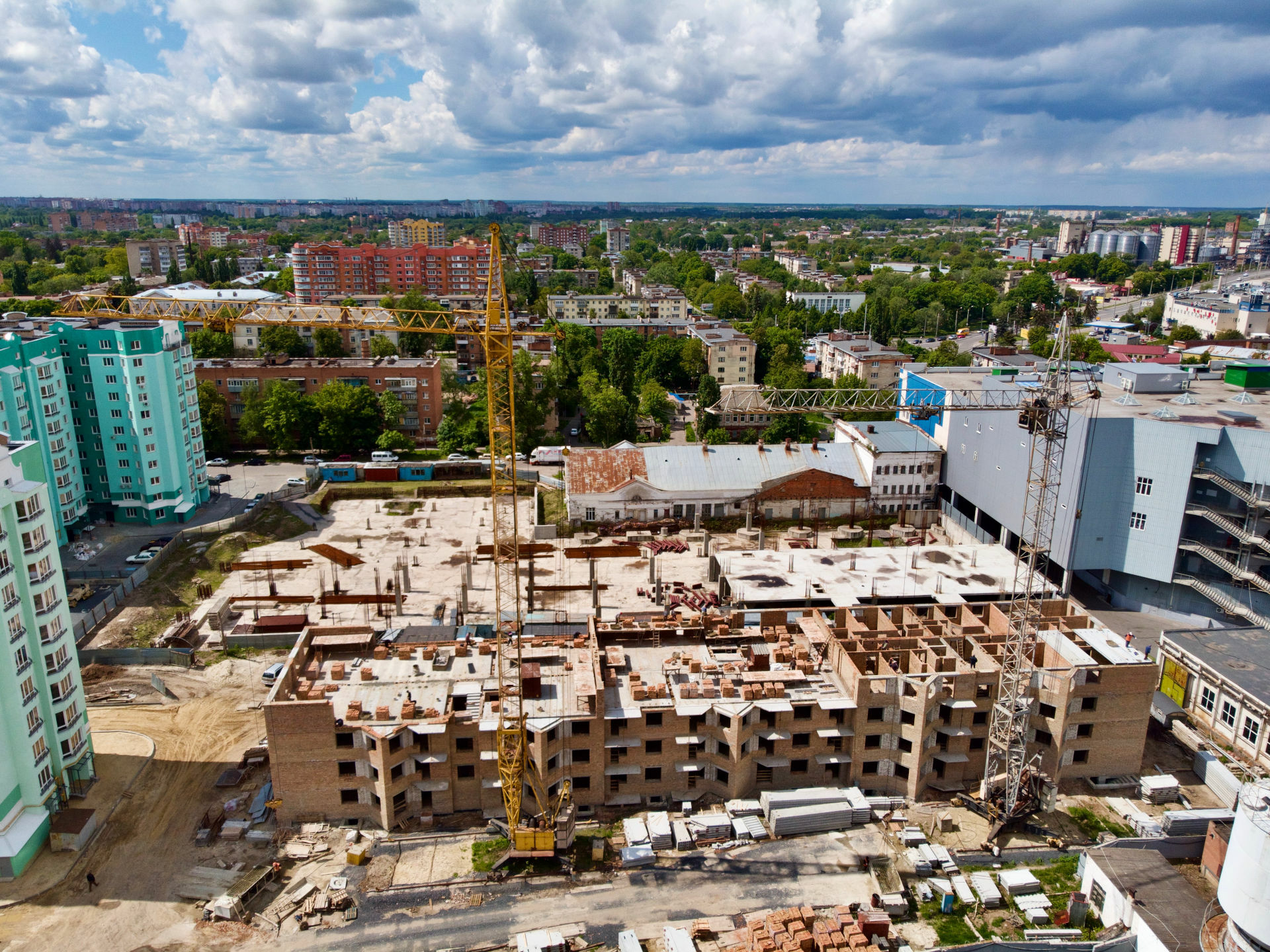 Хід будівництва ЖК на пл. Павленківська, 3В, трав, 2020 рік