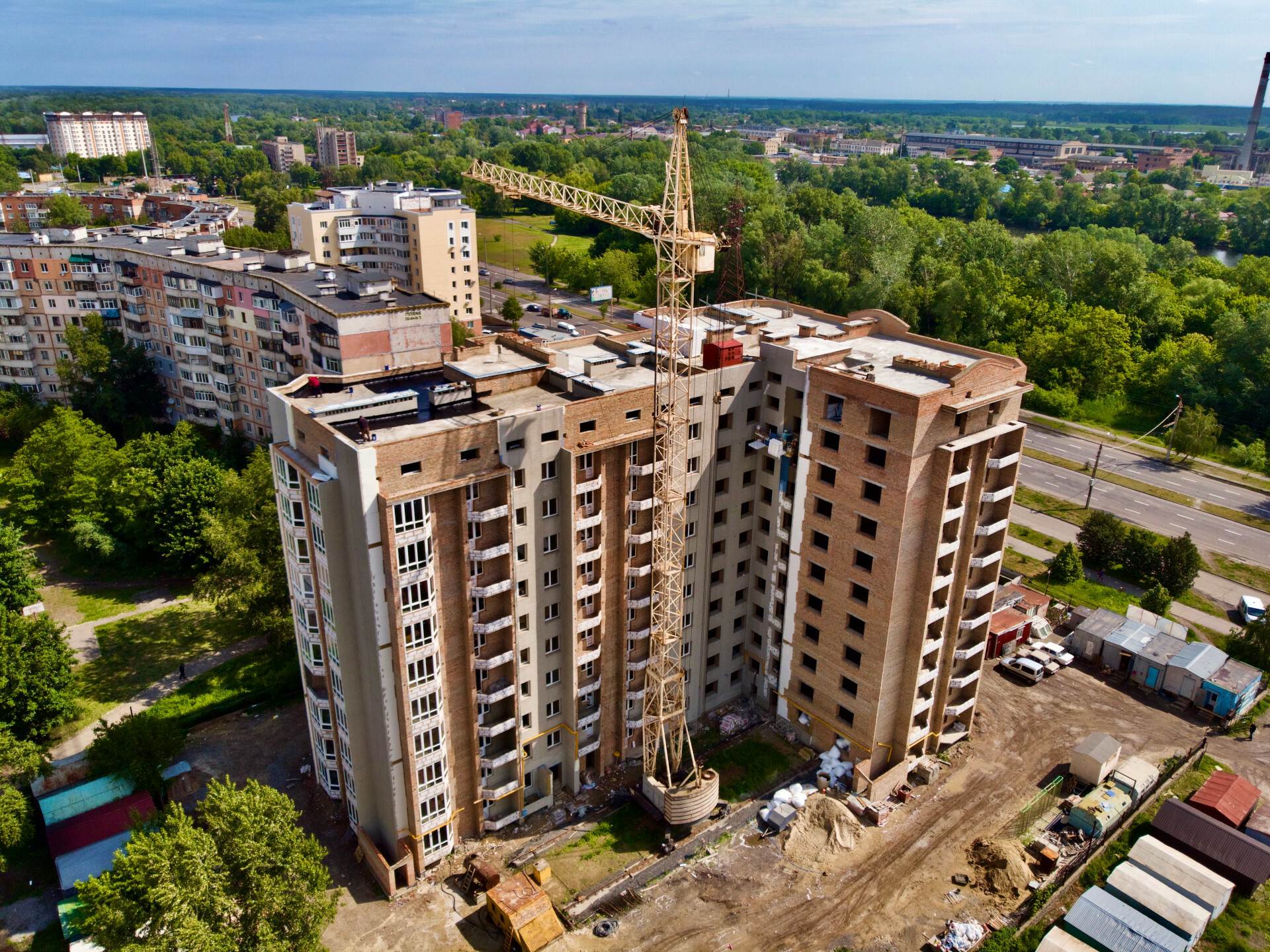 Хід будівництва ЖК на вул. Миру, 18В, трав, 2020 рік