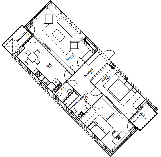 3-комнатная 87.98 м² в ЖК O2 Residence от 20 734 грн/м², Киев