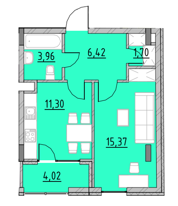 1-комнатная 42.77 м² в ЖК Велика Британія от 15 900 грн/м², Львов