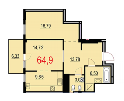 2-комнатная 64.9 м² в ЖК Бульвар Европейский от 19 000 грн/м², Ивано-Франковск