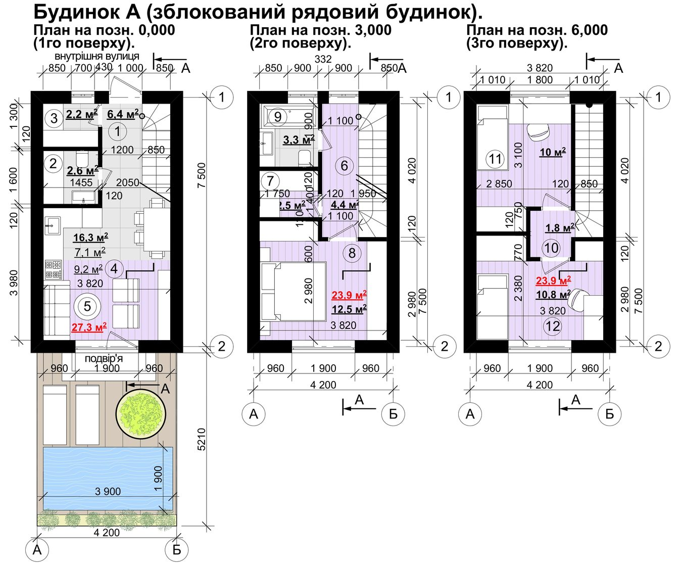 Таунхаус 75.1 м² в Таунхаусы New Smart X от застройщика, с. Софиевская Борщаговка