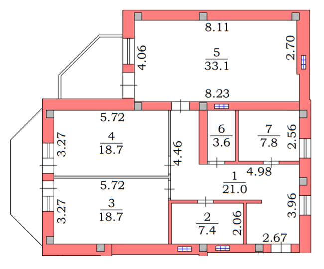 2-кімнатна 115.1 м² в ЖК Клубна резиденція від 33 950 грн/м², м. Чорноморск