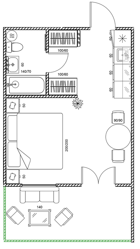 1-комнатная 25 м² в ЖК Апарт-шале NAFTA от 31 050 грн/м², пгт Сходница