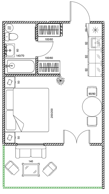 1-кімнатна 25 м² в ЖК Апарт-шале NAFTA від 31 050 грн/м², смт Східниця