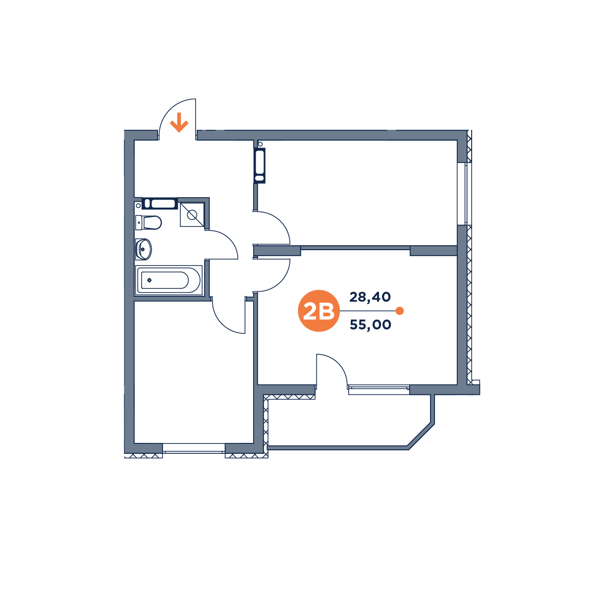 Помещение свободного назначения 55 м² в ЖК Orange City от застройщика, Киев