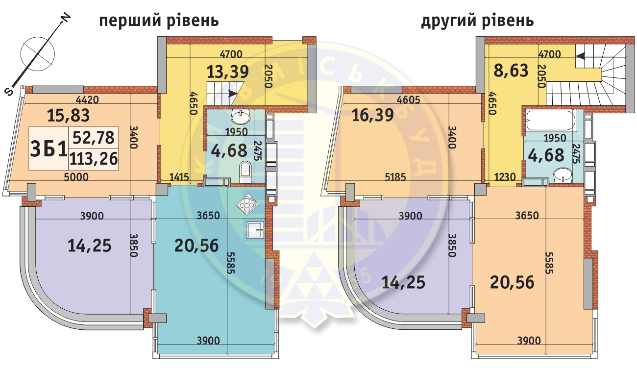 2-кімнатна 113.26 м² в ЖК Абрикосовий від 25 551 грн/м², Київ