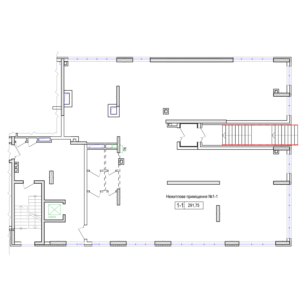 Офис 291.75 м² в ЖК Владимирский от застройщика, Киев