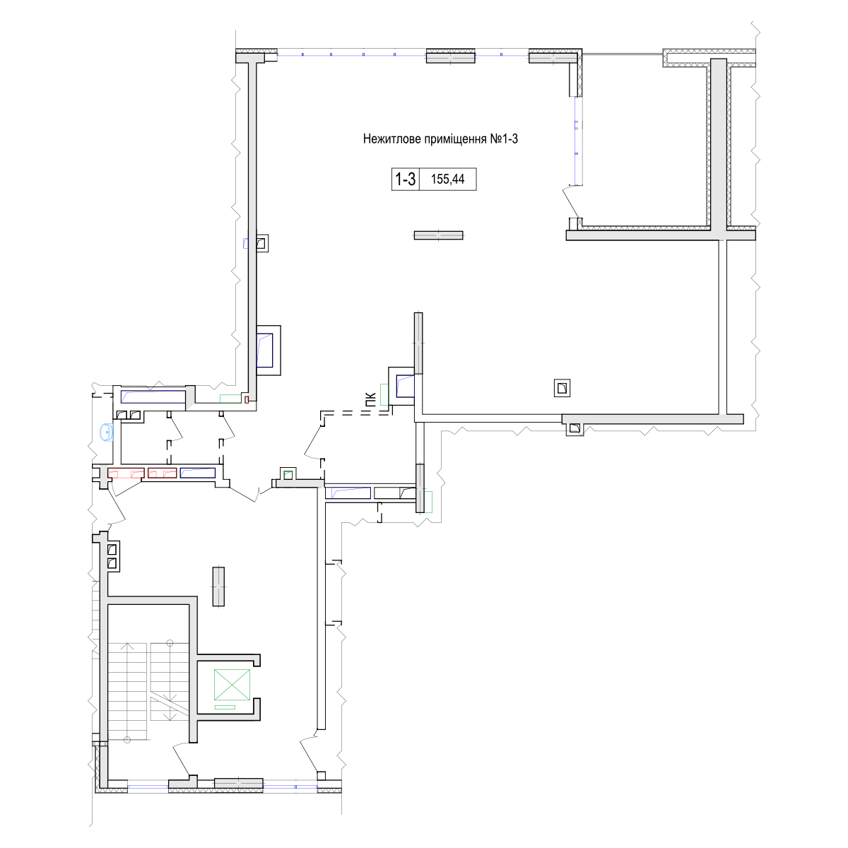 Офис 155.32 м² в ЖК Владимирский от застройщика, Киев