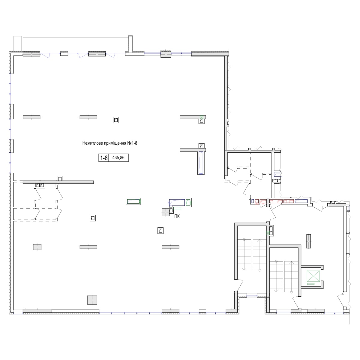 Офис 409.28 м² в ЖК Владимирский от застройщика, Киев