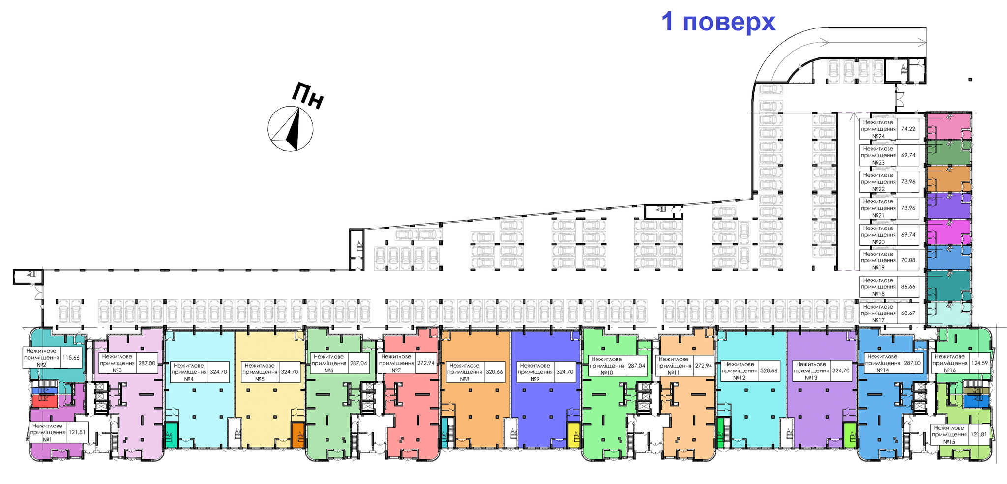 Торговельне приміщення 115.66 м² в ЖК Урлівський-2 від забудовника, Київ