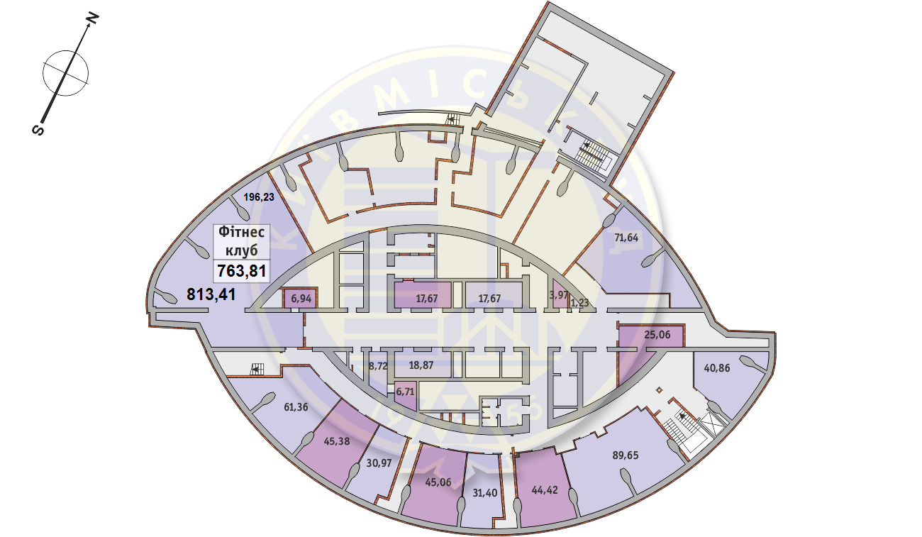 Офис 813.41 м² в ЖК Mirax от застройщика, Киев