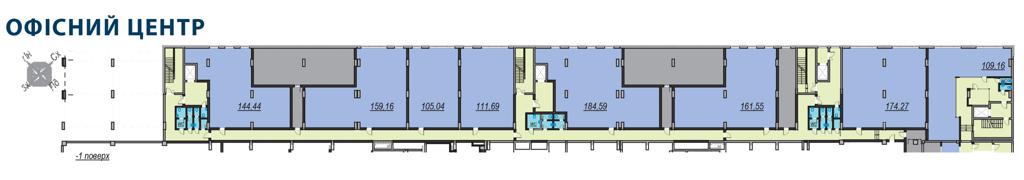 Офіс 161.55 м² в ЖК Olympic Park від забудовника, Київ