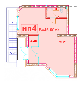 Помещение свободного назначения 46.6 м² в ЖК Велесгард от застройщика, г. Вышгород