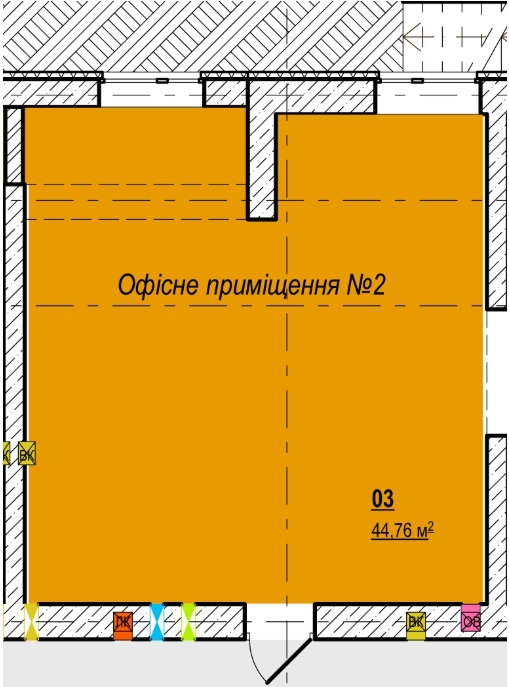 Офіс 44.76 м² в ЖК Вишгород Сіті Парк від забудовника, м. Вишгород