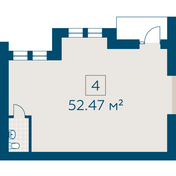 Помещение свободного назначения 52.47 м² в ЖК Киевский от 20 520 грн/м², г. Буча