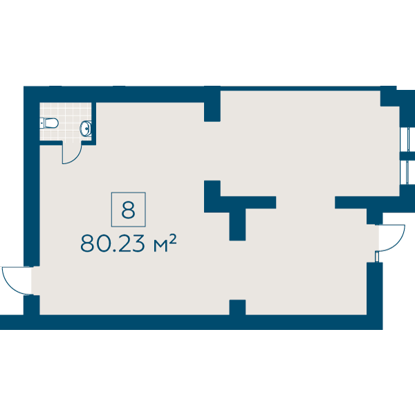 Помещение свободного назначения 80.23 м² в ЖК Киевский от 20 520 грн/м², г. Буча