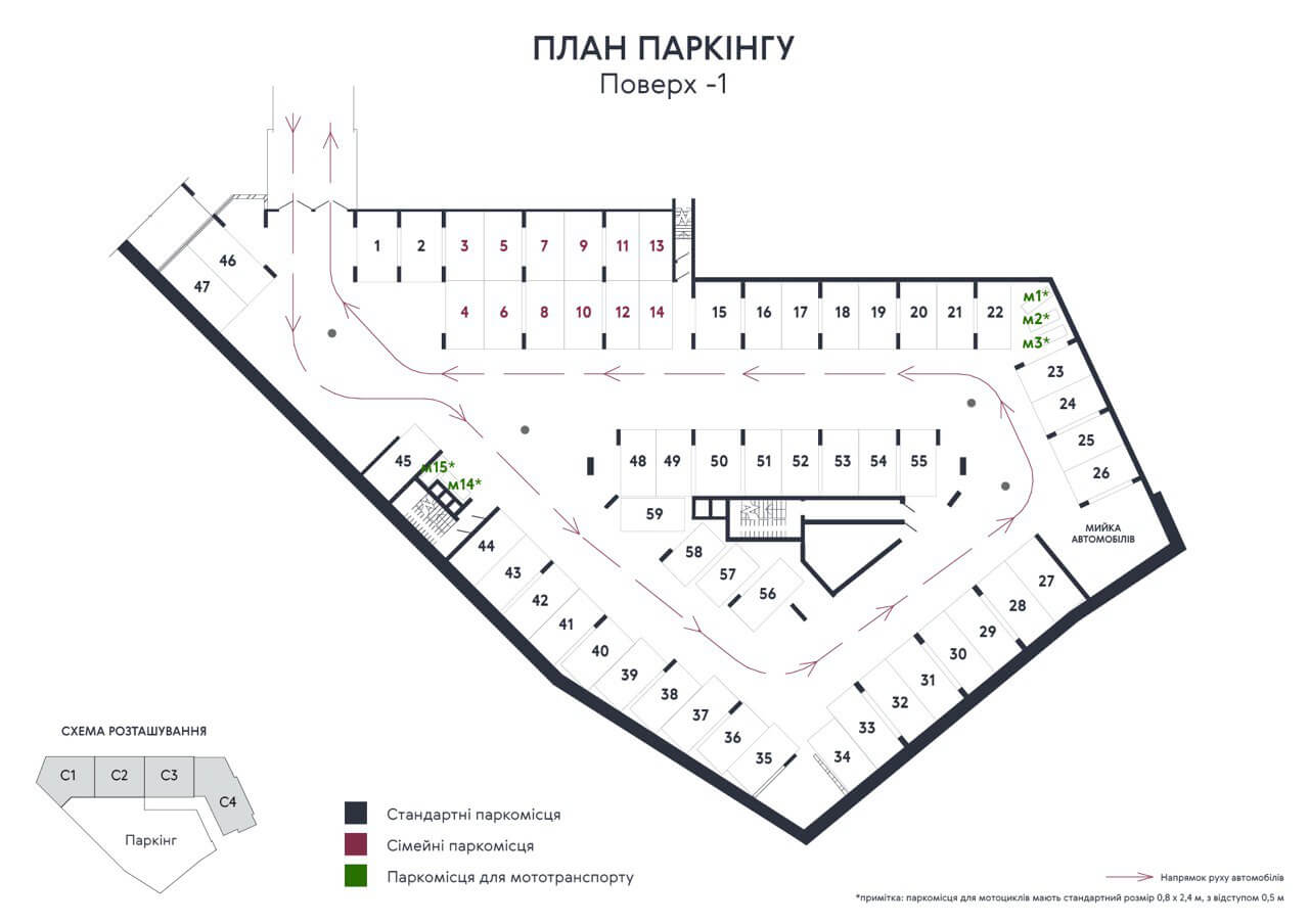 Машиноместо 29.3 м² в ЖК Львовская Площадь от 45 172 грн/м², Киев