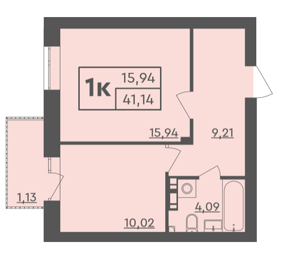1-комнатная 41.14 м² в ЖК Scandia от 19 000 грн/м², г. Бровары