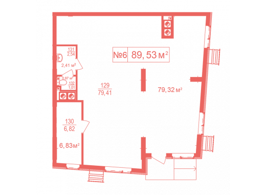 Приміщення вільного призначення 89.53 м² в ЖК Crystal Avenue від забудовника, с. Петропавлівська Борщагівка