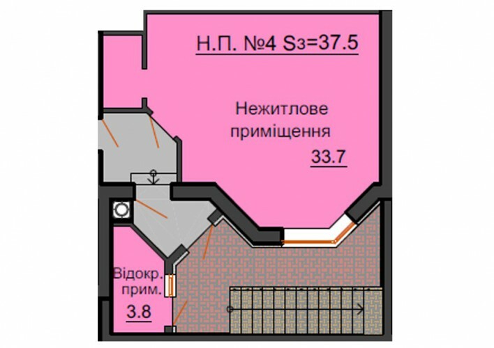 Помещение свободного назначения 37.5 м² в ЖК София Резиденс от застройщика, с. Софиевская Борщаговка