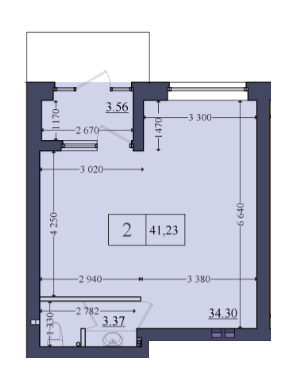 Помещение свободного назначения 41.23 м² в ЖК Эмоция от застройщика, с. Хотов