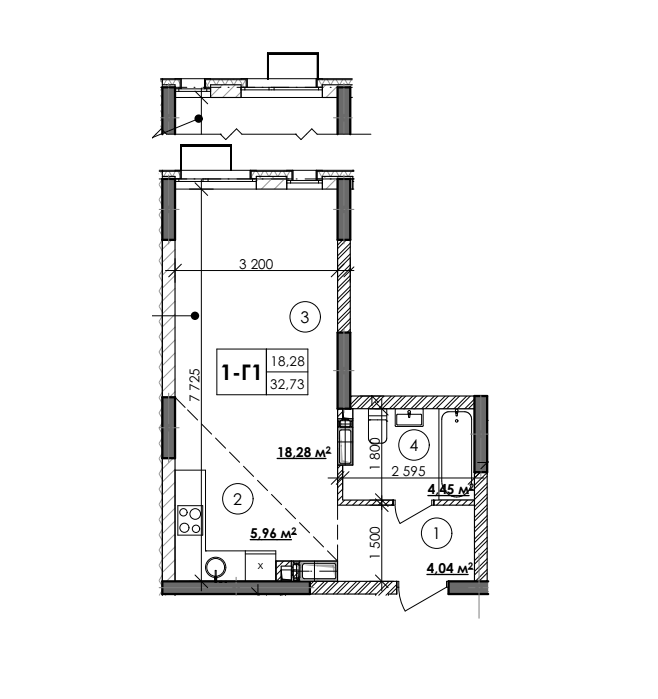 1-комнатная 32.73 м² в ЖК Star City от 25 210 грн/м², Киев