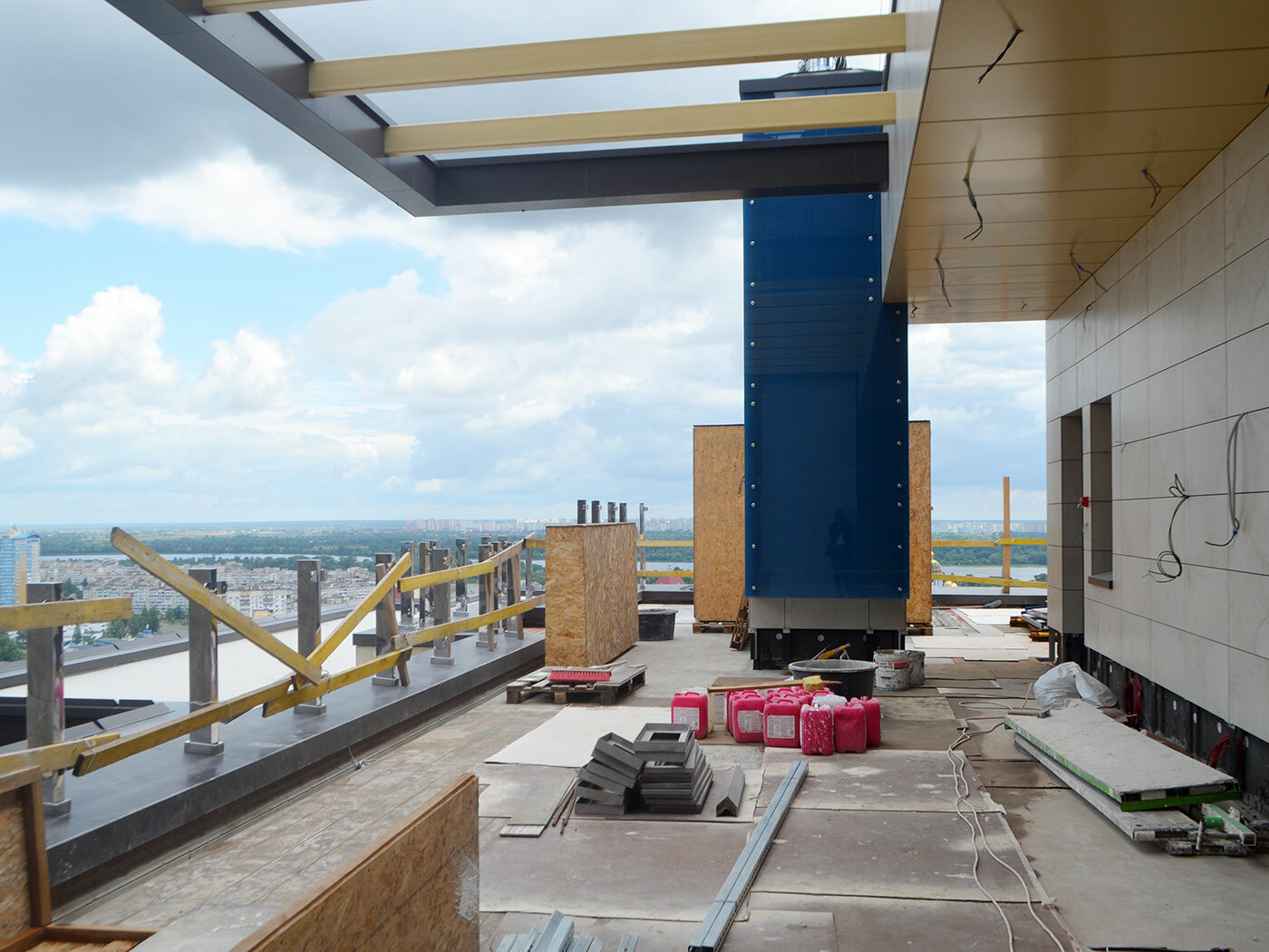 Ход строительства ЖК Obolon Residences, июль, 2020 год